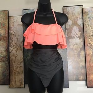 Tankini with High-Waisted Bikini Bottoms